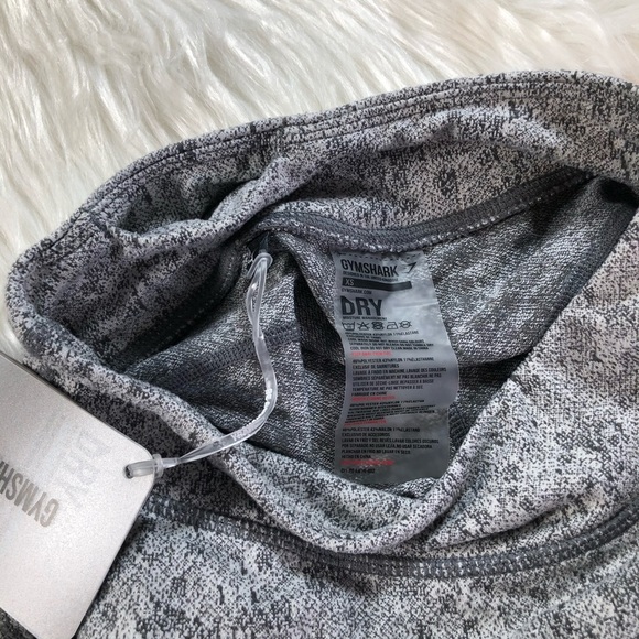 NWT Gymshark Fleur Texture Grey Leggings Charcoal - Picture 14 of 15